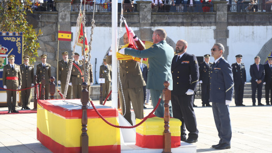 El acto se realizó en el Parrote, con motivo del Día de la Fiesta Nacional