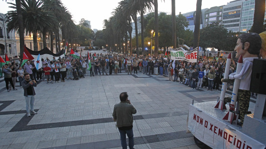 Concentración a favor de Palestina en A Coruña (3)