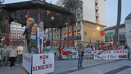 Concentración a favor de Palestina en A Coruña (7)