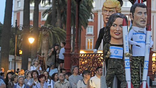 Concentración a favor de Palestina en A Coruña (8)