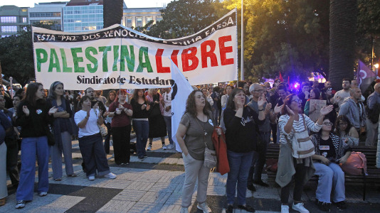 Concentración a favor de Palestina en A Coruña (9)