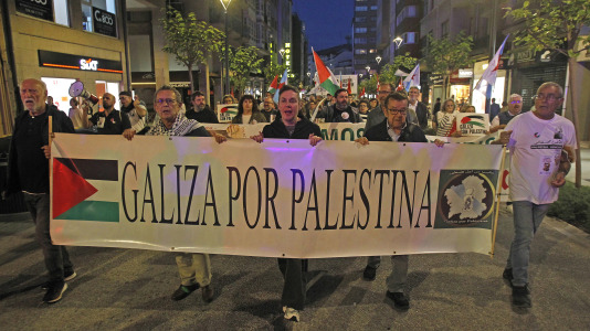 Concentración a favor de Palestina en A Coruña (13)