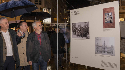 Cubos expositivos sobre la figura de Castelao