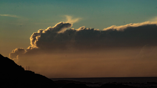 Hubo lluvias, pero también imágenes espectaculares del cielo y las calles de la ciudad