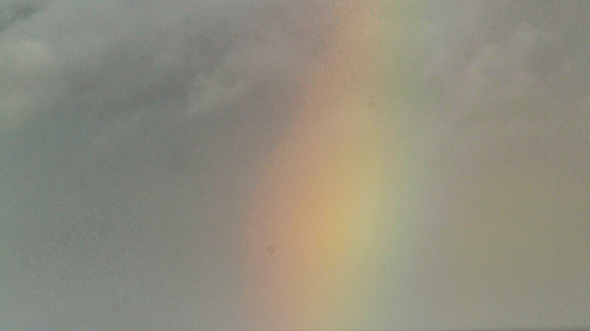 Hubo lluvias, pero también imágenes espectaculares del cielo y las calles de la ciudad