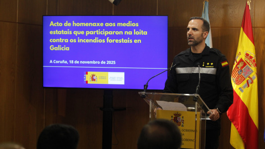 Homenaje para los 3.000 efectivos movilizados por el Gobierno central durante la lucha contra el fuego