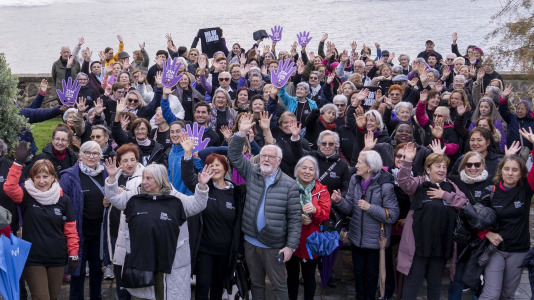 Las imágenes de la conmemoración en A Coruña del Día de la Eliminación de la Violencia contra las Mujeres