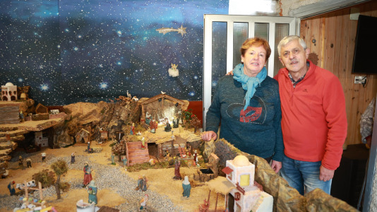 Miluca Rodríguez y Alejandro Lois comienzan en octubre a montar el nacimiento