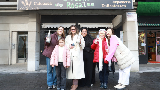 Celebración de la Lotería de Navidad en Forno dos Rosales