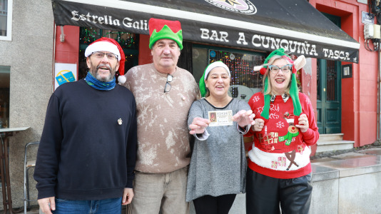 Los afortunados del Sorteo de Navidad en A Cunquiña