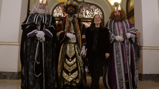 El paso de la Cabalgata llena de ilusión las calles de A Coruña