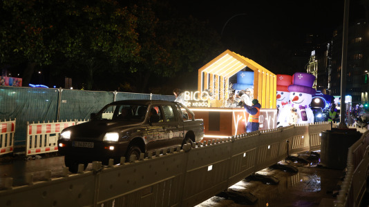 La parte final del recorrido estuvo marcada bajo la lluvia