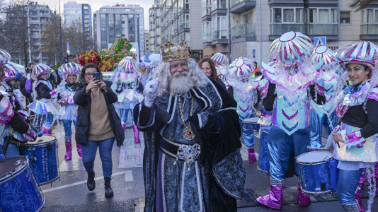 Los Reyes Magos a su paso por Vioño