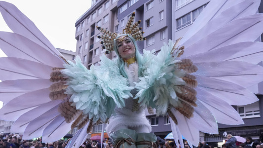 El paso de la Cabalgata llena de ilusión las calles de A Coruña