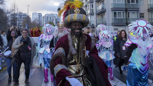 Los Reyes Magos a su paso por Vioño