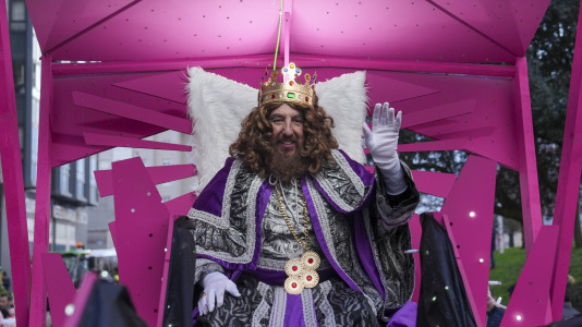 Los Reyes Magos a su paso por Vioño