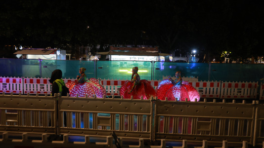 La parte final del recorrido estuvo marcada bajo la lluvia