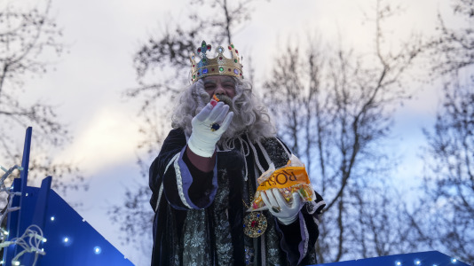 Los Reyes Magos a su paso por Vioño