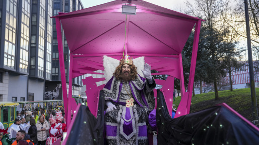 Los Reyes Magos a su paso por Vioño