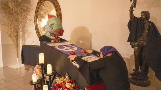 Las viudas velan 'el cuerpo' en San Andrés