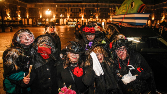 El funeral marca el fin del Carnaval en A Coruña