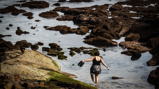 Los coruñeses no desaprovecharon la ocasión para regresar a las playas e incluso hubo alguno que se atrevió a darse un baño