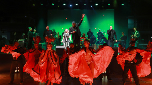 Los Van Van, durante su actuación en A Coruña