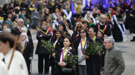 Procesión de la Borriquilla y la bendición de los ramos