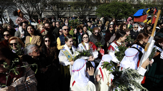 Procesión de la Borriquilla y la bendición de los ramos