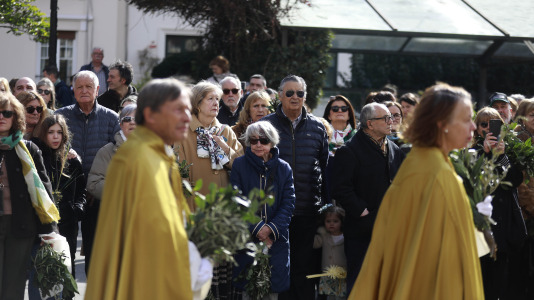Procesión de la Borriquilla y la bendición de los ramos