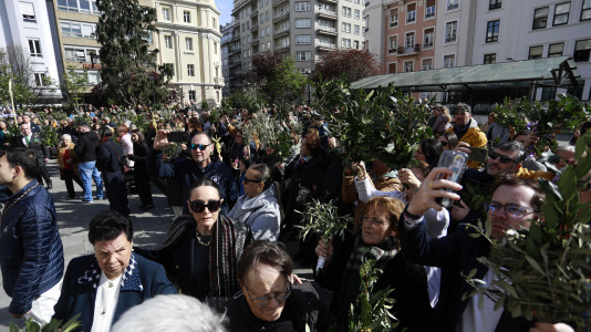 Procesión de la Borriquilla y la bendición de los ramos