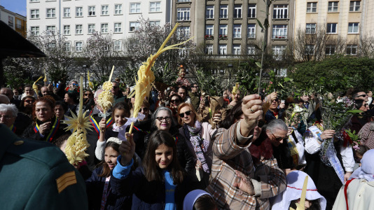 Procesión de la Borriquilla y la bendición de los ramos