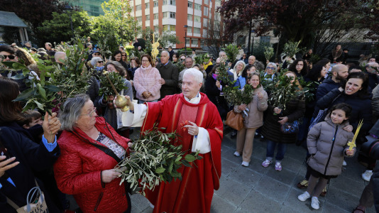 Procesión de la Borriquilla y la bendición de los ramos