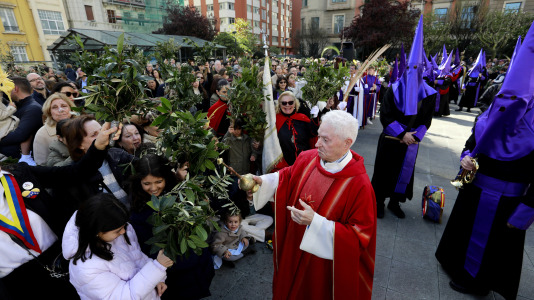 Procesión de la Borriquilla y la bendición de los ramos