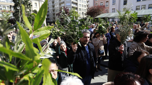 Procesión de la Borriquilla y la bendición de los ramos