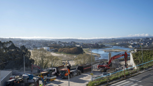 Demolición del viaducto del Chuac