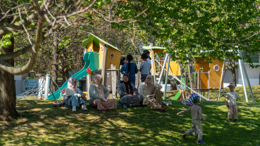 Los parques de A Coruña se llenaron de amantes del sol