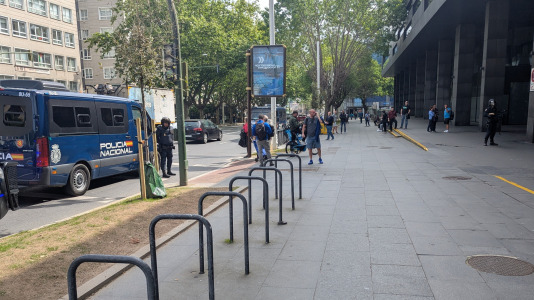 Incidentes con ultras del Leganés en A Coruña