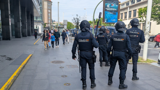 Incidentes con ultras del Leganés en A Coruña