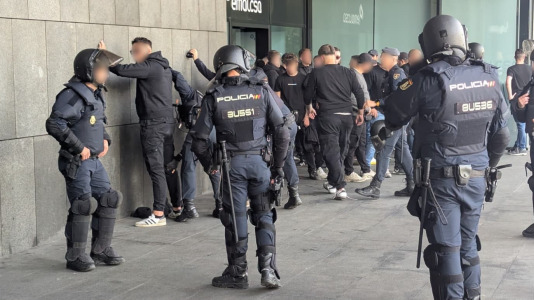 Incidentes con ultras del Leganés en A Coruña