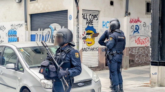 Incidentes con ultras del Leganés en A Coruña