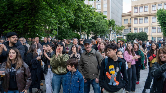 A praza de España vibrou con música durante todo o sábado previo ás Letras