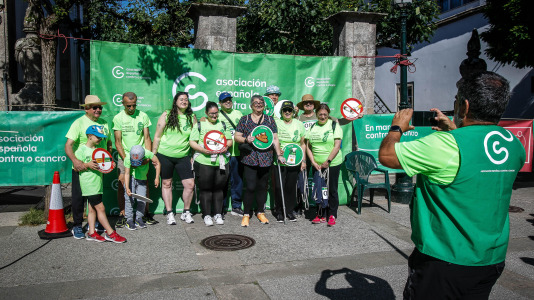 Cientos de personas recorrieron las calles del casco urbano para unirse a la 'marea verde'