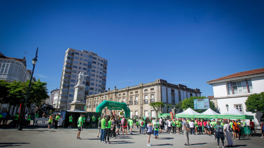 Cientos de personas recorrieron las calles del casco urbano para unirse a la 'marea verde'