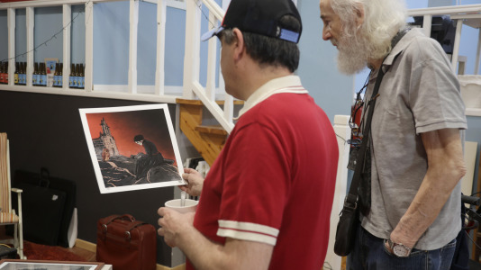 Medio centenar de talleres de artistas herculinos abren sus puertas en la jornada de Estudios Abertos, que en esta ocasión se realiza durante dos días