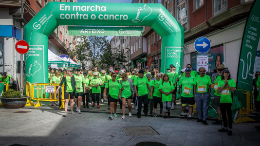 Marcha contra el cáncer en Arteixo