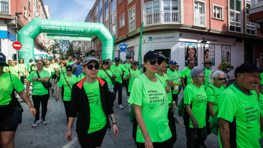 Marcha contra el cáncer en Arteixo