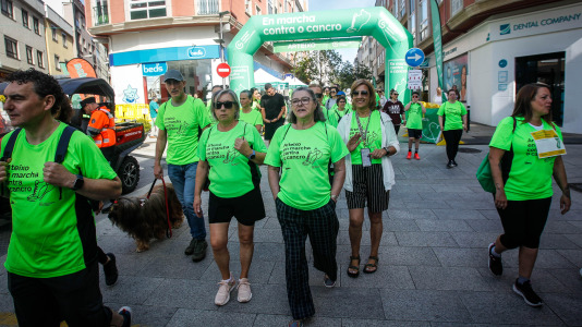 Marcha contra el cáncer en Arteixo