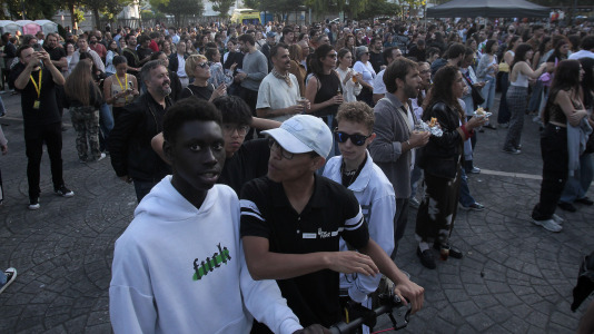 Quintana. Festival aquÃ­ tamÃ©n se fala, en la plaza de la Tolerancia