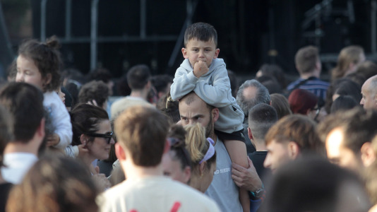 Quintana. Festival aquÃ­ tamÃ©n se fala, en la plaza de la Tolerancia